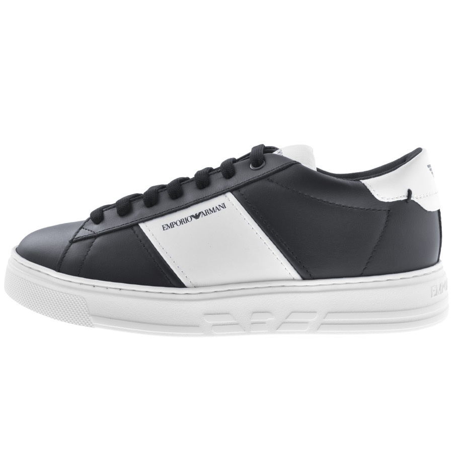 Emporio Armani Logo Trainers Navy