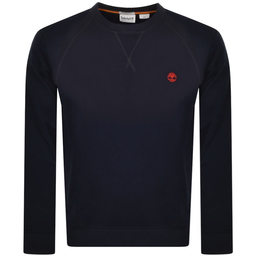 Timberland Crew Neck Logo Sweatshirt Navy