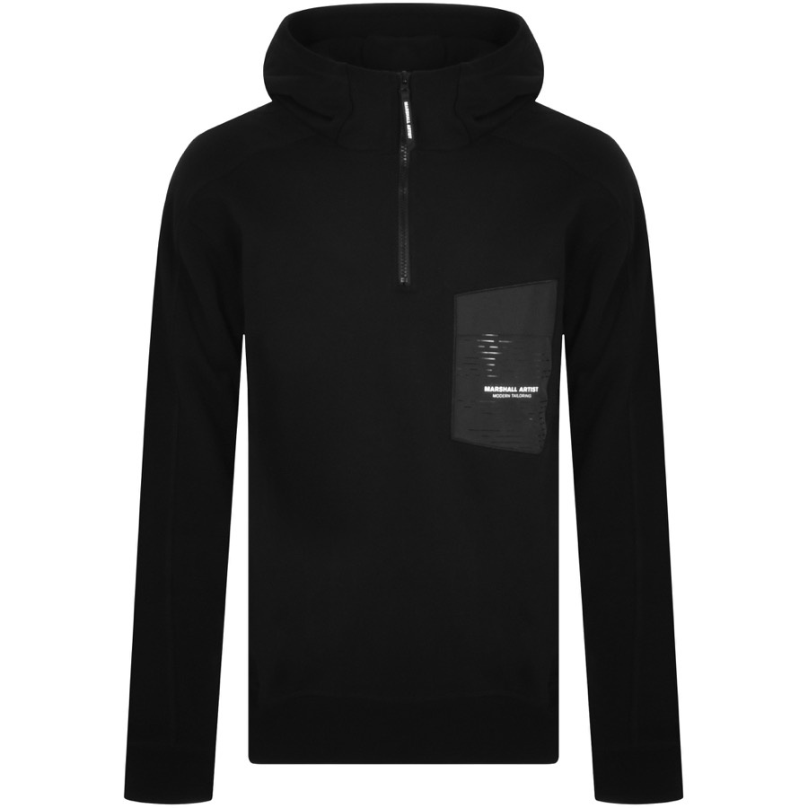 Marshall Artist Half Zip Hoodie Black