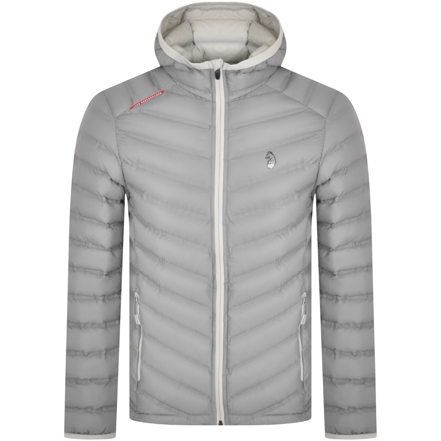 Luke 1977 Worldy Quilted Hooded Jacket Grey