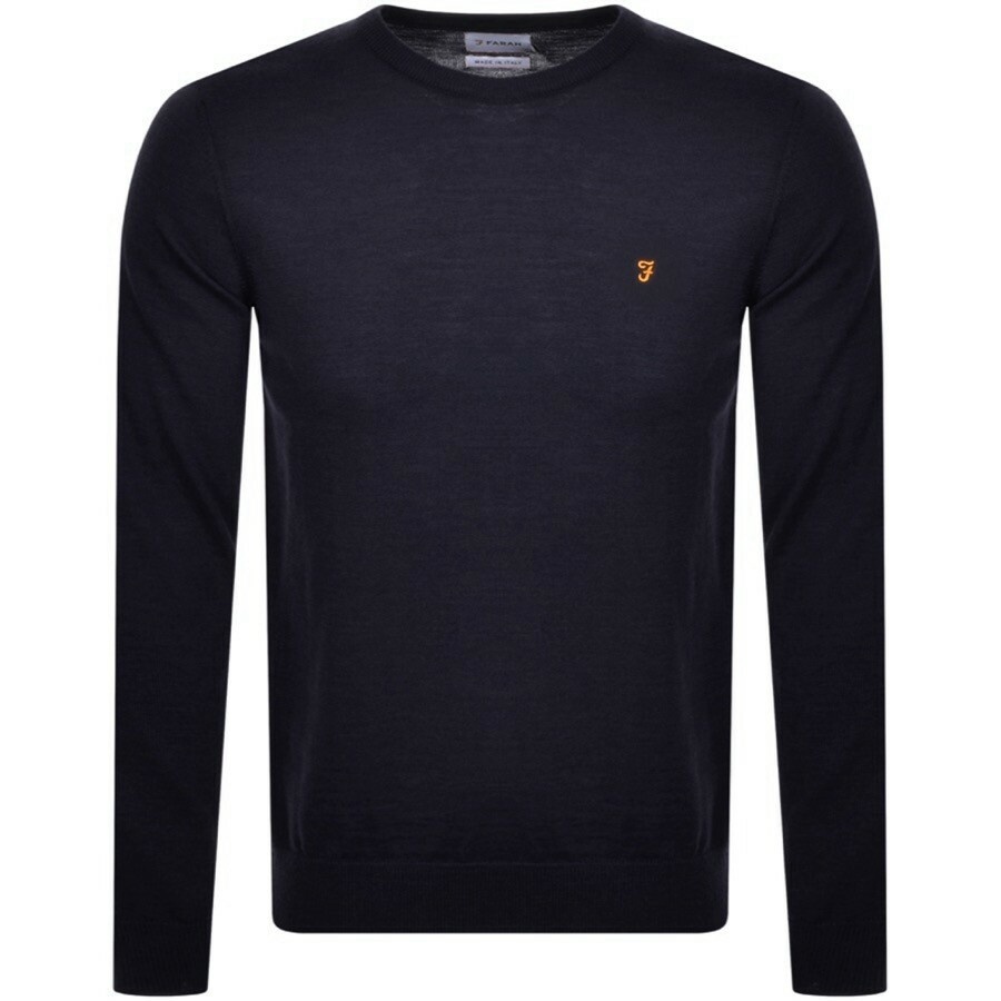 Farah Vintage Mullen Knit Jumper Navy