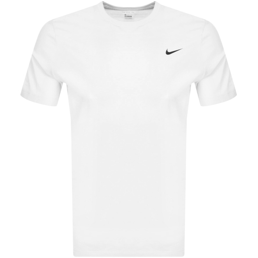 nike swoosh boyfriend multi logo t shirt in white Nike swoosh boyfriend multi logo t shirt in