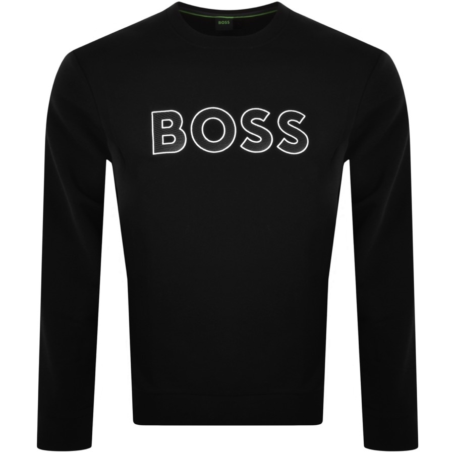 BOSS Salbo 1 Crew Neck Sweatshirt Black