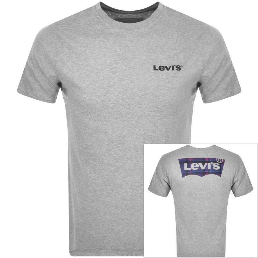 Levis Graphic Crew Neck T Shirt Grey
