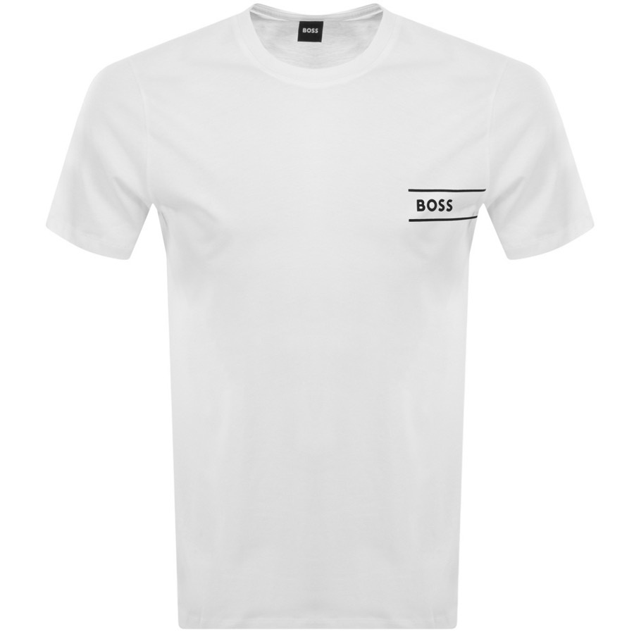 Boss Business Boss Tiburt Logo T Shirt White