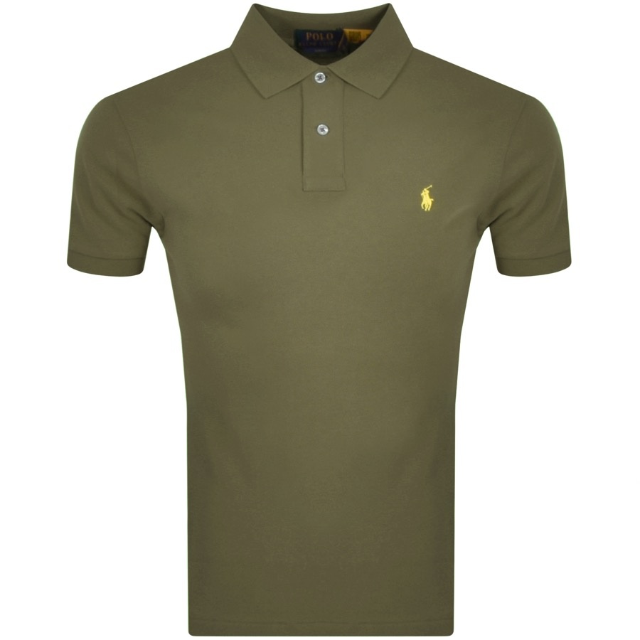 Ralph Lauren Slim Fit Polo T Shirt Green