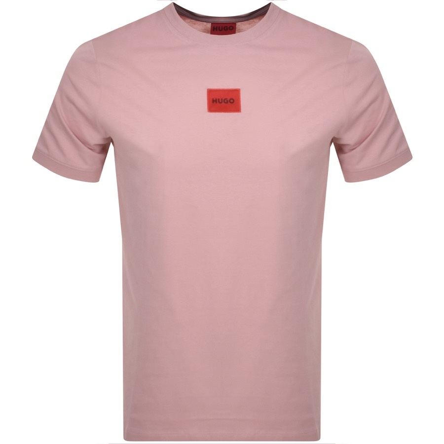 HUGO Diragolino T Shirt Pink
