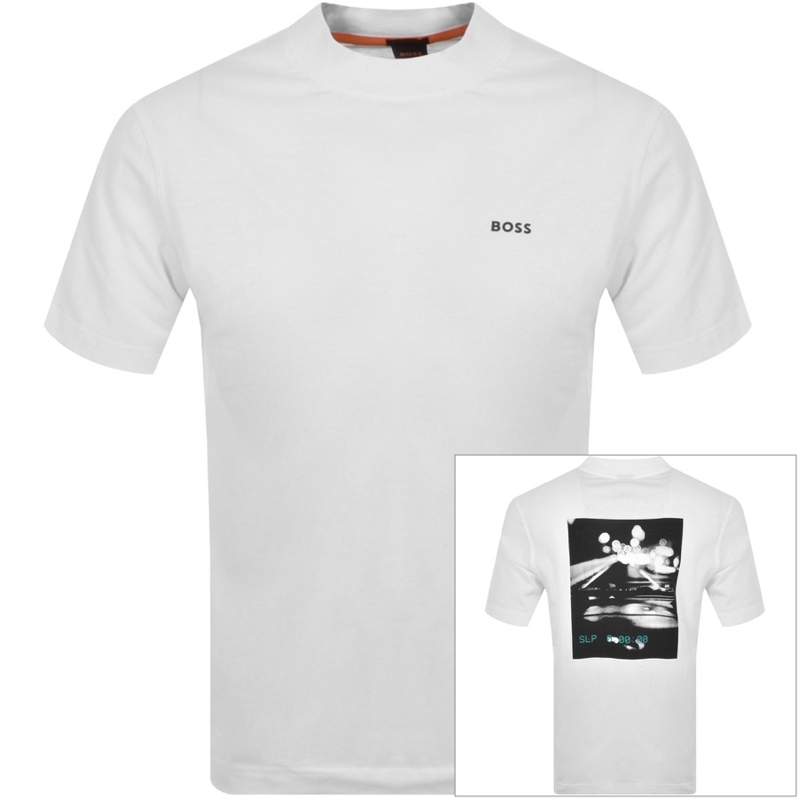 Boss Casual Boss T Skate Logo T Shirt White