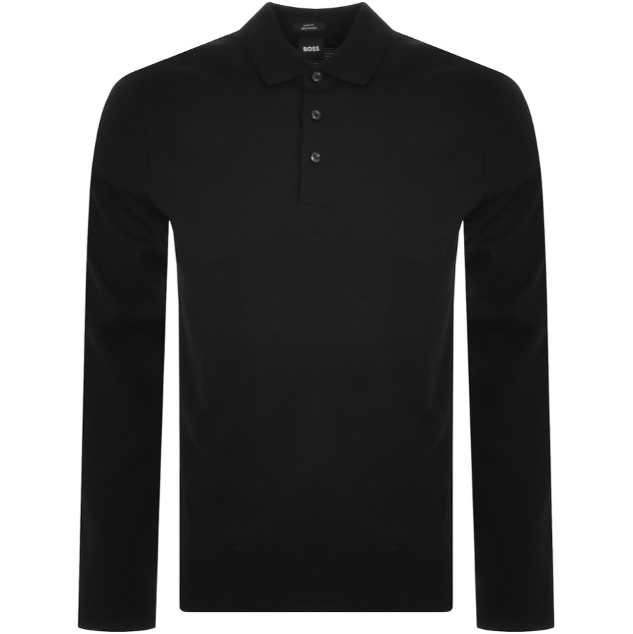 Boss Business Boss Pleins 31 Long Sleeve Polo T Shirt Black