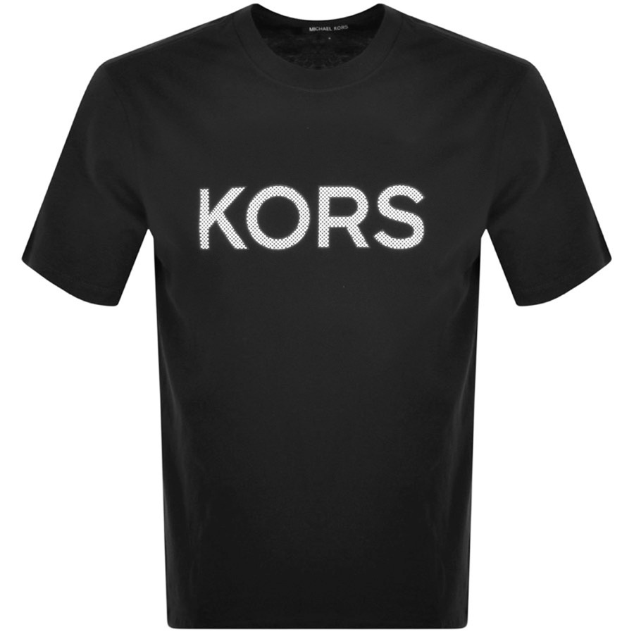 Michael Kors Short Sleeve Logo T Shirt Black