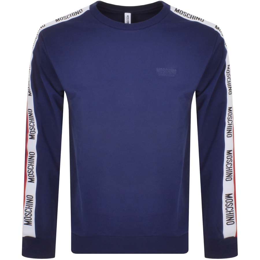 Moschino Tape Logo Sweatshirt Navy