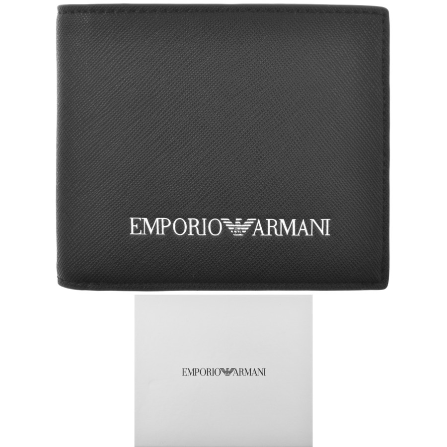Armani Collezioni Emporio Armani Bilfold Wallet Black | ModeSens