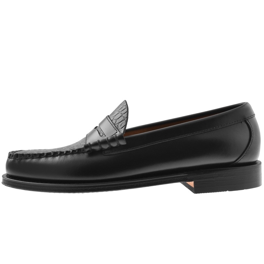 Gh Bass Weejun Larson Croc Moc Mix Shoes Black