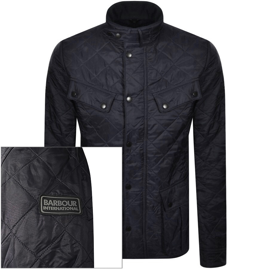 Barbour International Ariel Quilted Jacket Navy