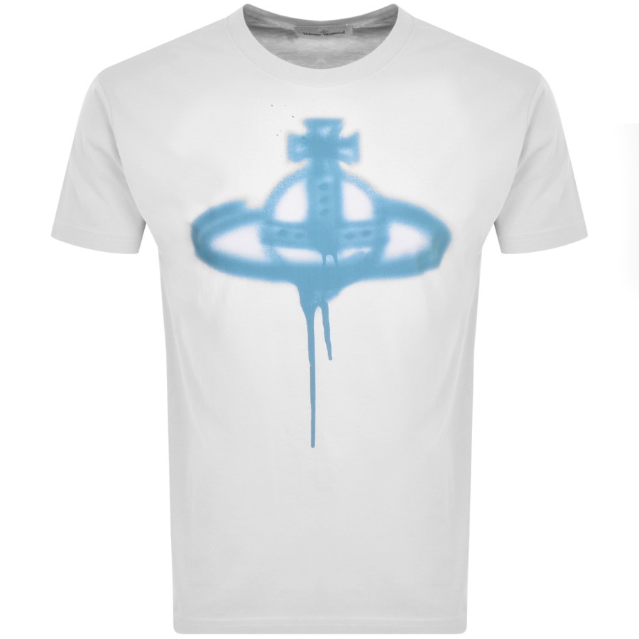 Vivienne Westwood Spray Orb Logo T Shirt White