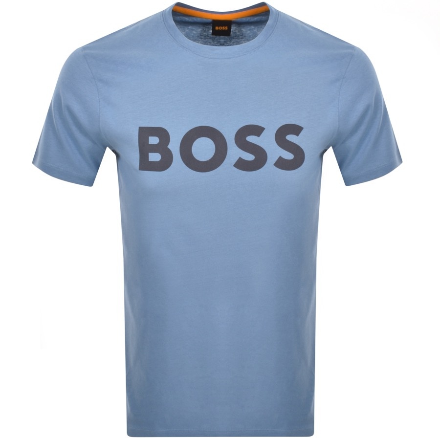 Boss Casual Boss Thinking 1 Logo T Shirt Blue