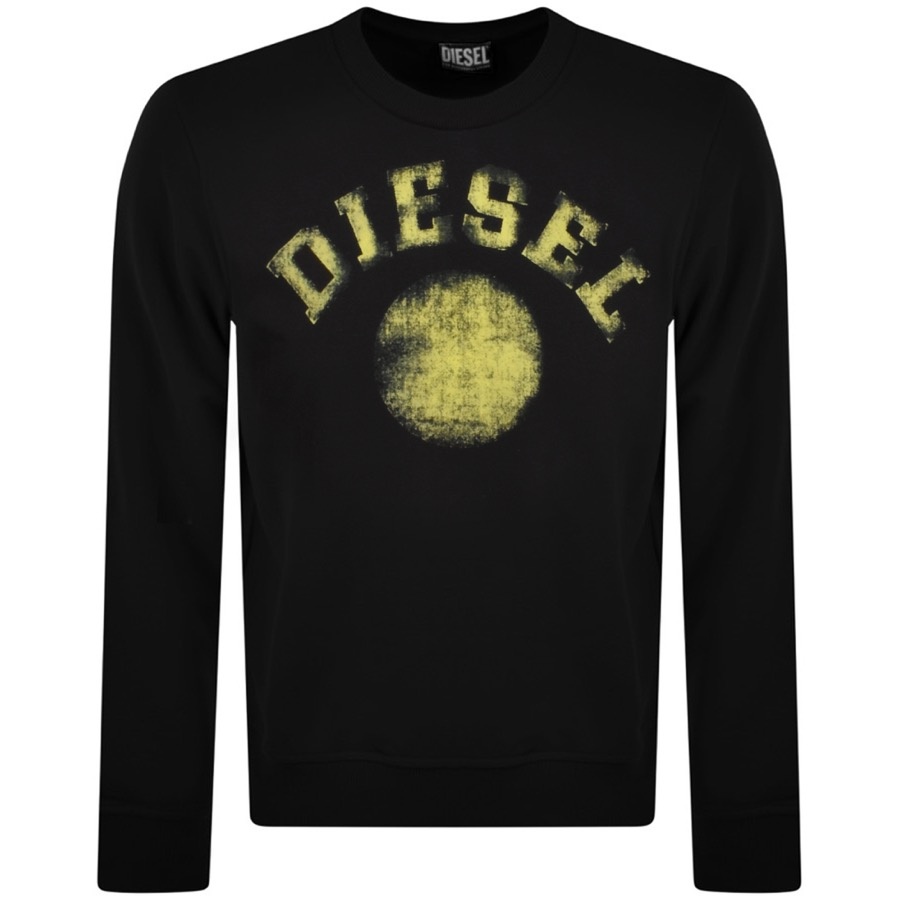 Diesel S Ginn K30 Logo Sweatshirt Black