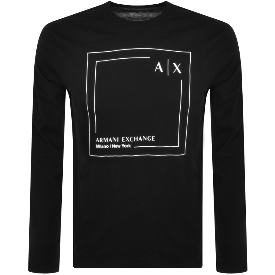 Armani Exchange Long Sleeve T Shirt Black
