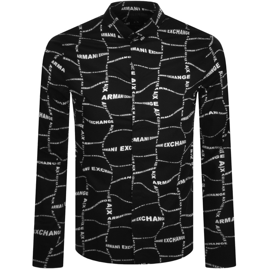 Armani Exchange Long Sleeve Shirt Black