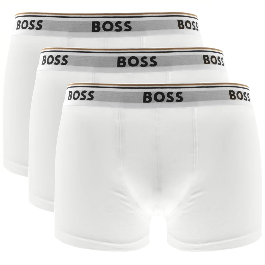 BOSS Underwear Triple Pack Trunks White