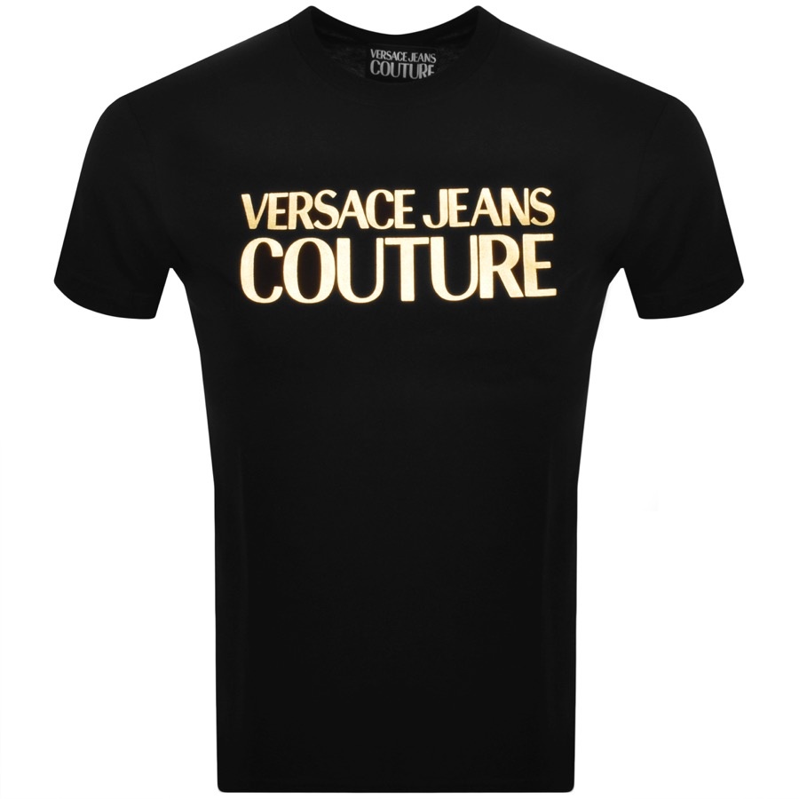 Versace Jeans Couture Logo T Shirt Black