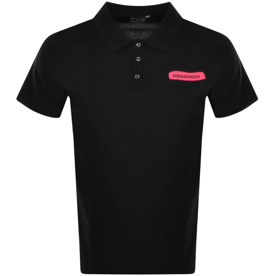 DSQUARED2 Ceresio9 Tennis Polo T Shirt Black