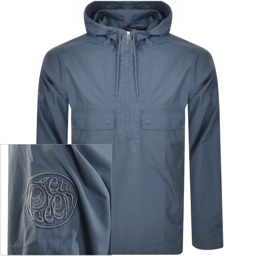 Pretty Green Larman Smock Jacket Blue