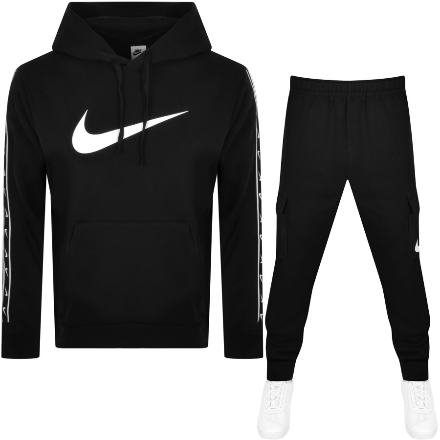 Nike Repeat Logo Tracksuit Black