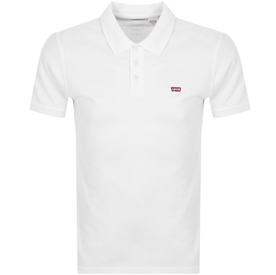 LEVI'S LEVIS ORIGINAL HM SHORT SLEEVED POLO T SHIRT WHITE