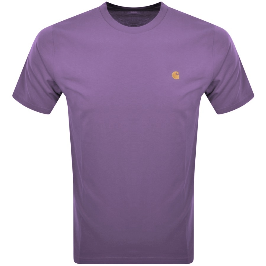 CARHARTT CARHARTT WIP CHASE SHORT SLEEVED T SHIRT PURPLE