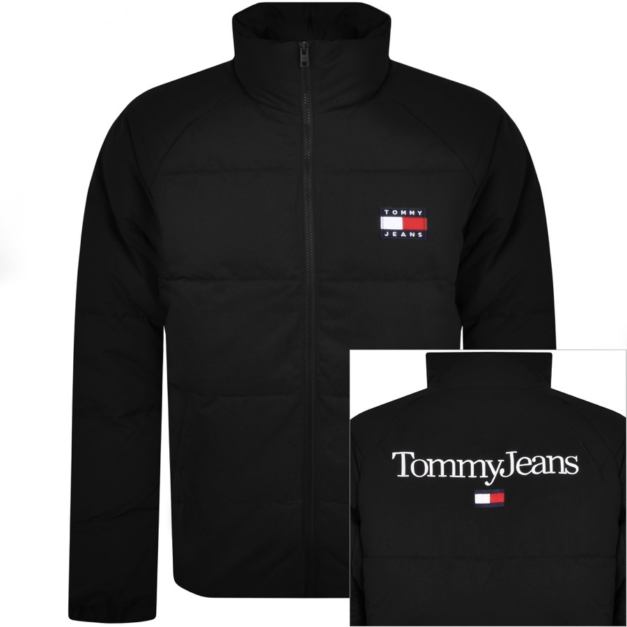 Tommy Jeans Graphic Puffer Jacket Black