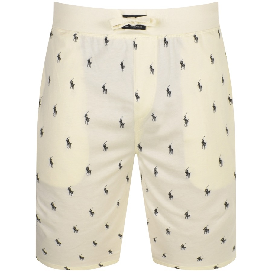 Ralph Lauren Lounge Logo Shorts Cream