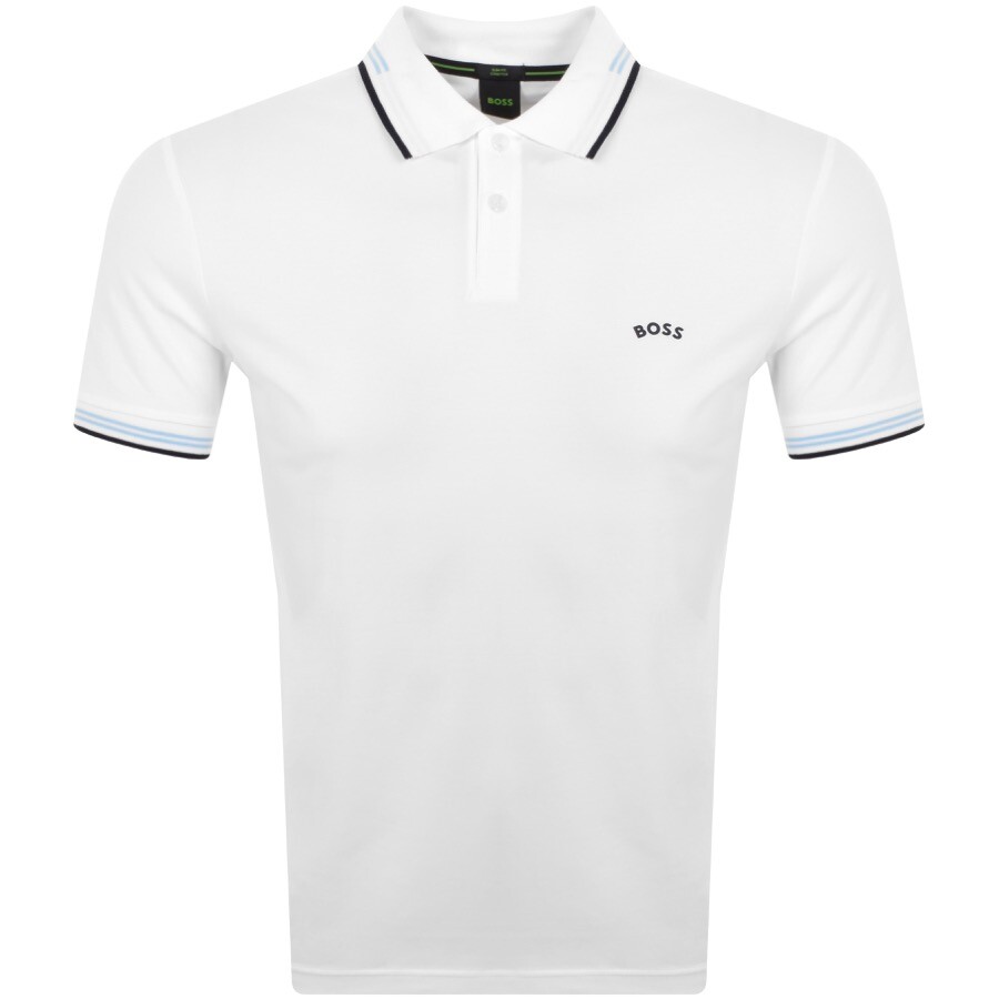 Boss Athleisure Boss Paul Curved Polo T Shirt White