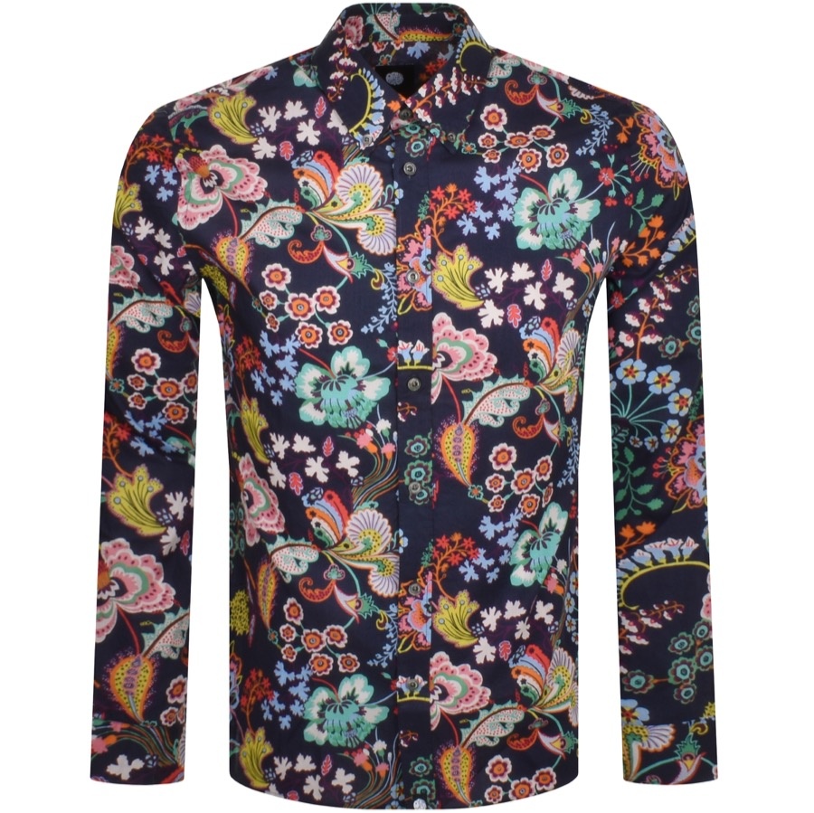 Pretty Green Symphony Liberty Shirt Navy