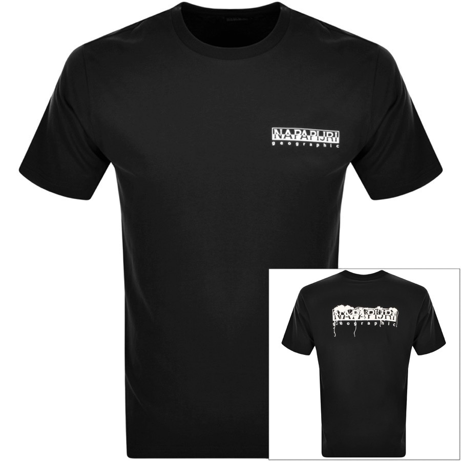Napapijri S Pajas Logo T Shirt Black