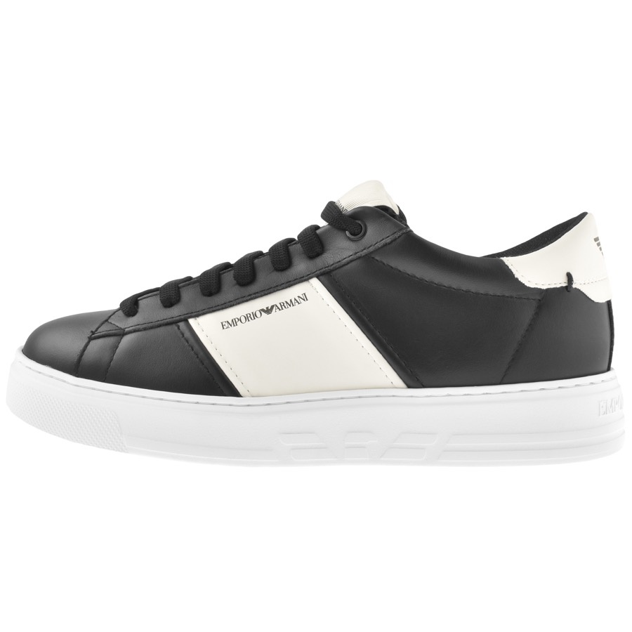 Armani Collezioni Emporio Armani Logo Trainers Black