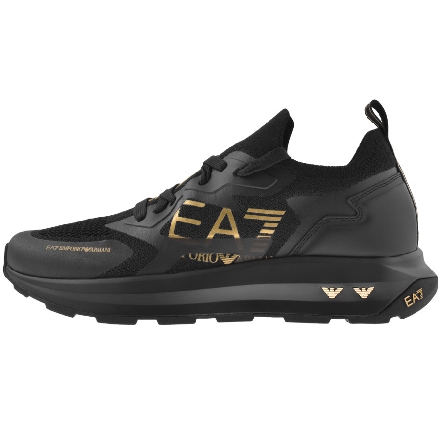 EA7 Emporio Armani Logo Trainers Black
