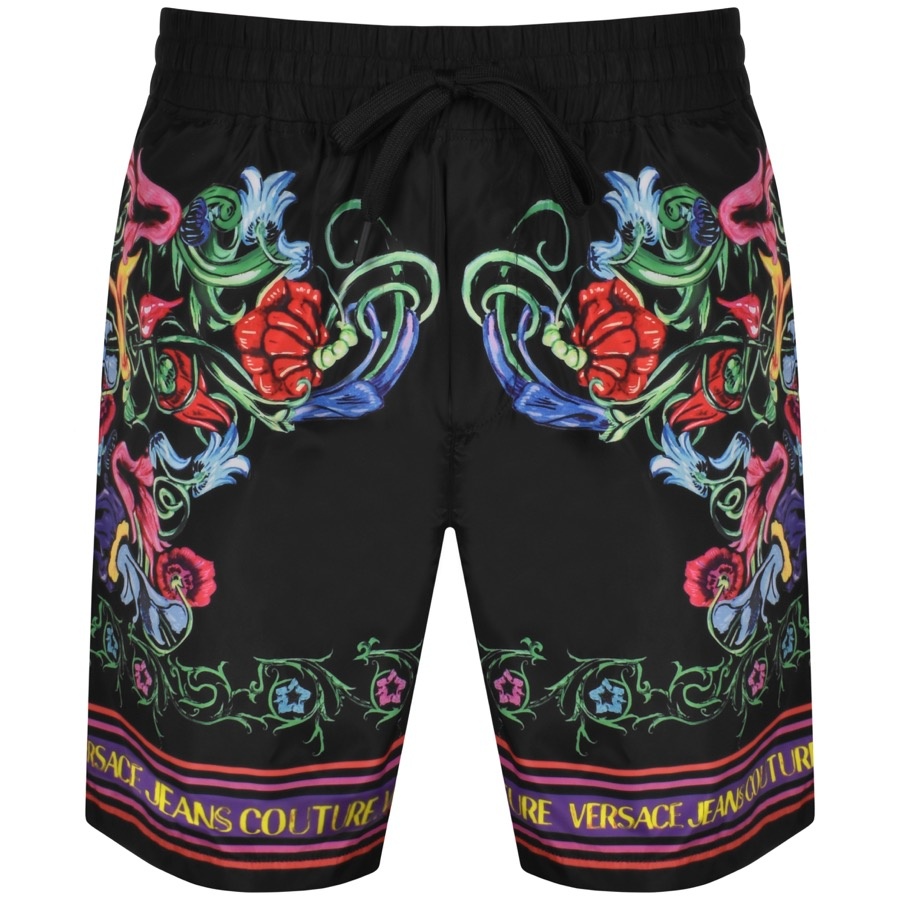 Versace Jeans Couture Garden Print Shorts Black