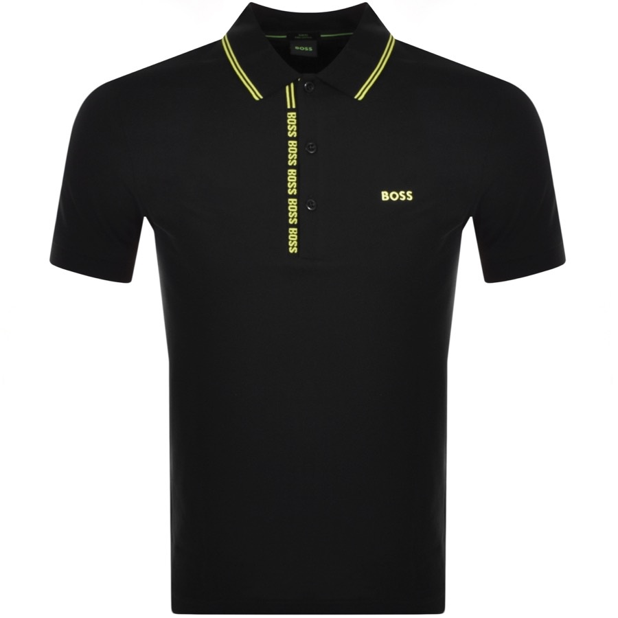 Boss Athleisure Boss Paule 4 Jersey Polo T Shirt Black