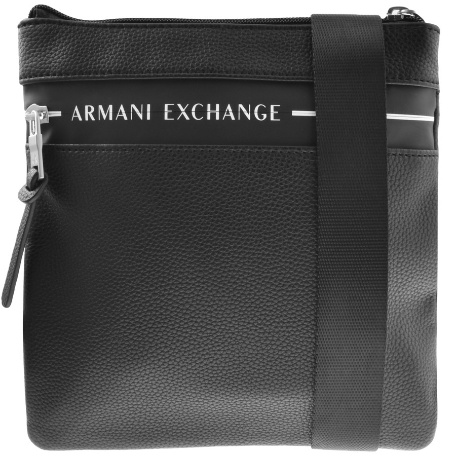 Armani Exchange Logo Messenger Bag Black ModeSens