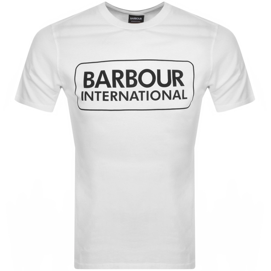 Barbour International Large Logo T Shirt White