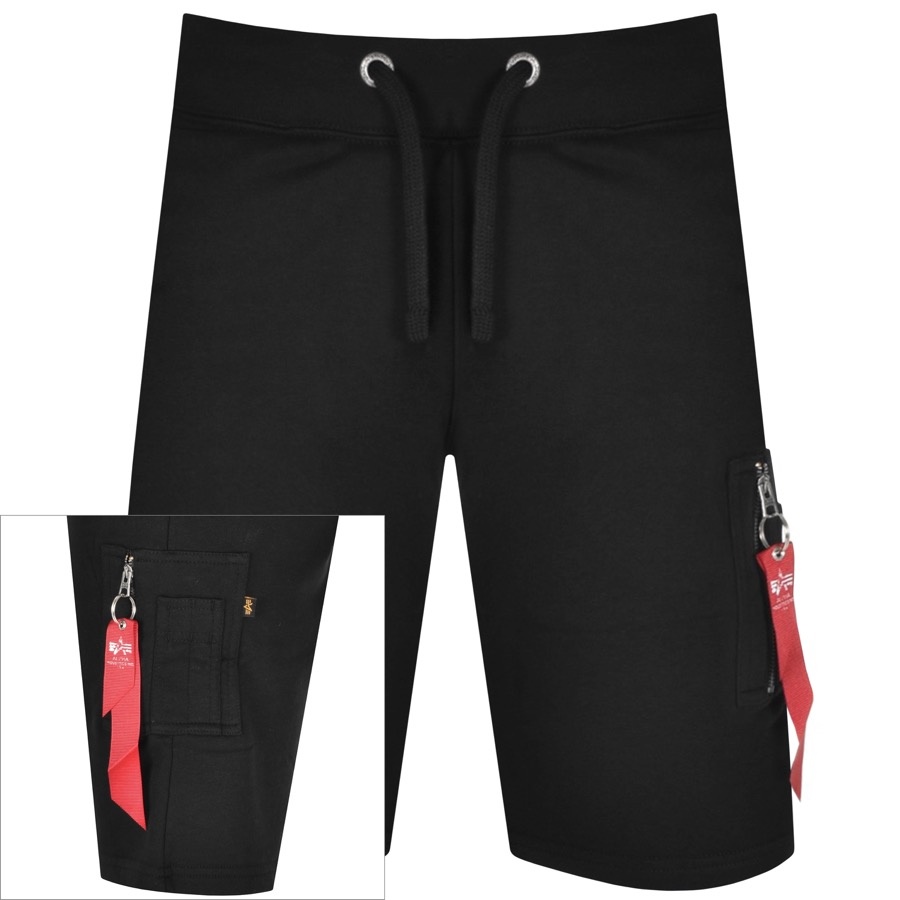 ALPHA INDUSTRIES ALPHA INDUSTRIES X FIT CARGO SHORTS BLACK