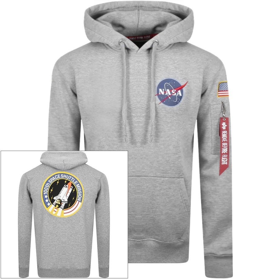 Alpha Industries Space Shuttle Hoodie Grey