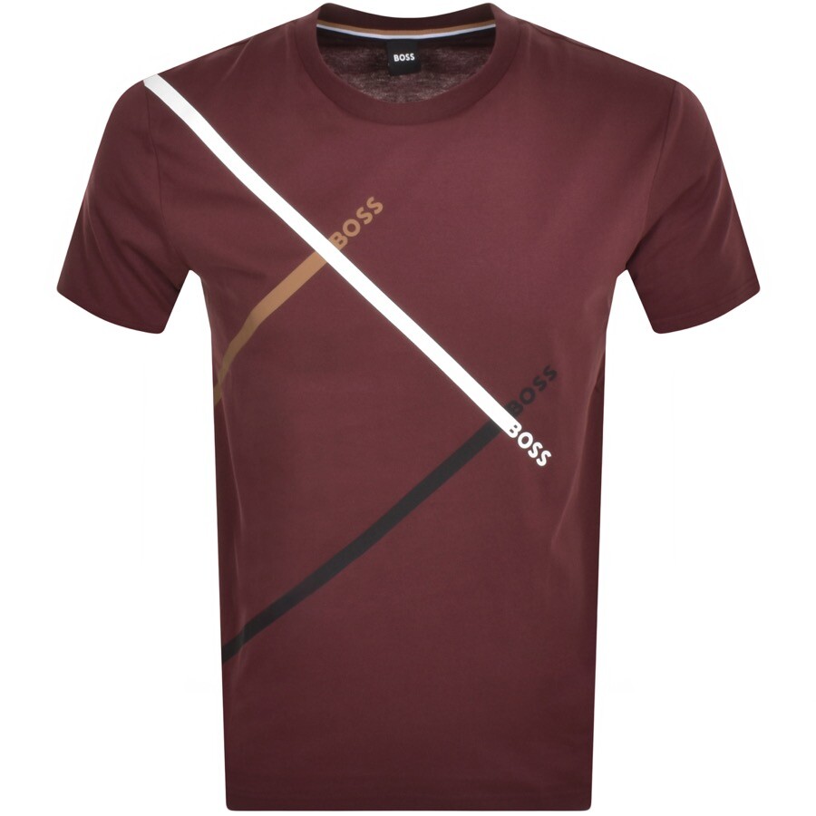 Boss Business Boss Tiburt 346 T Shirt Burgundy