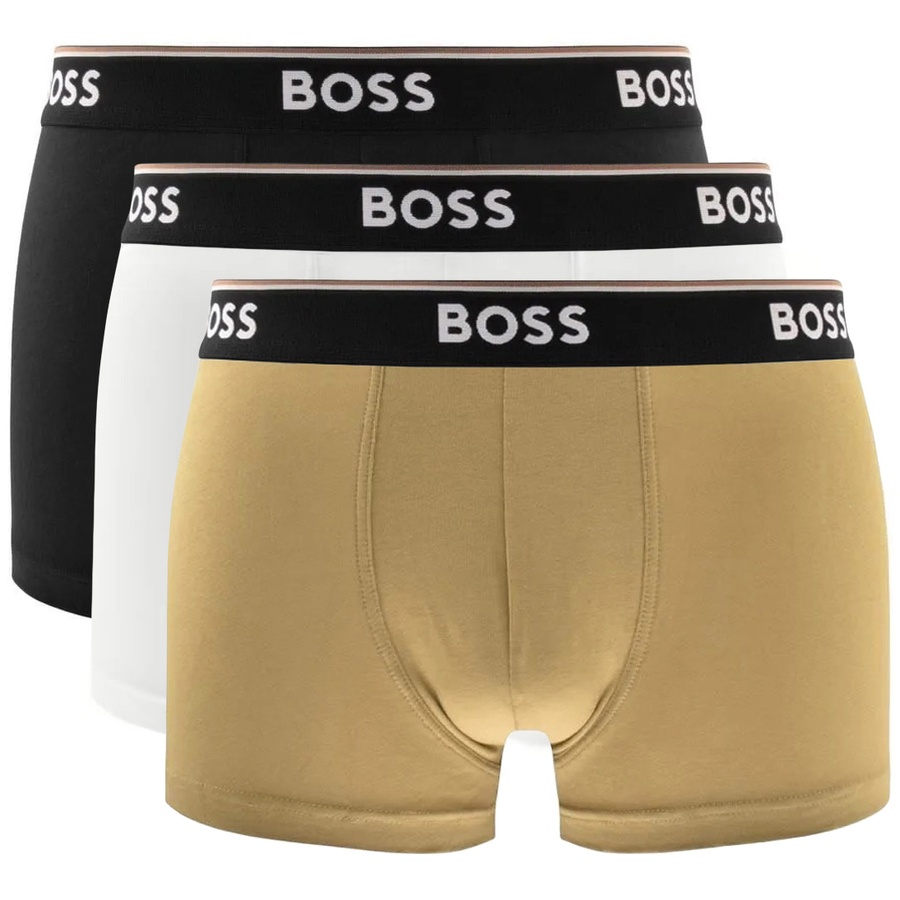 BOSS Underwear Triple Pack Trunks Black