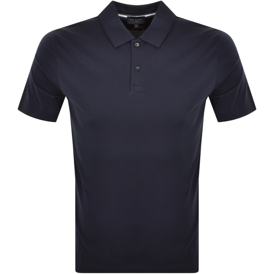 TED BAKER TED BAKER ZEITHER POLO T SHIRT NAVY