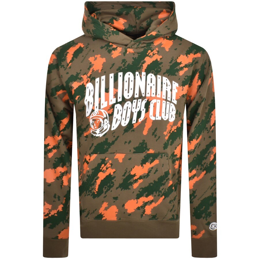 Billionaire Boys Camo Print Logo Hoodie Green