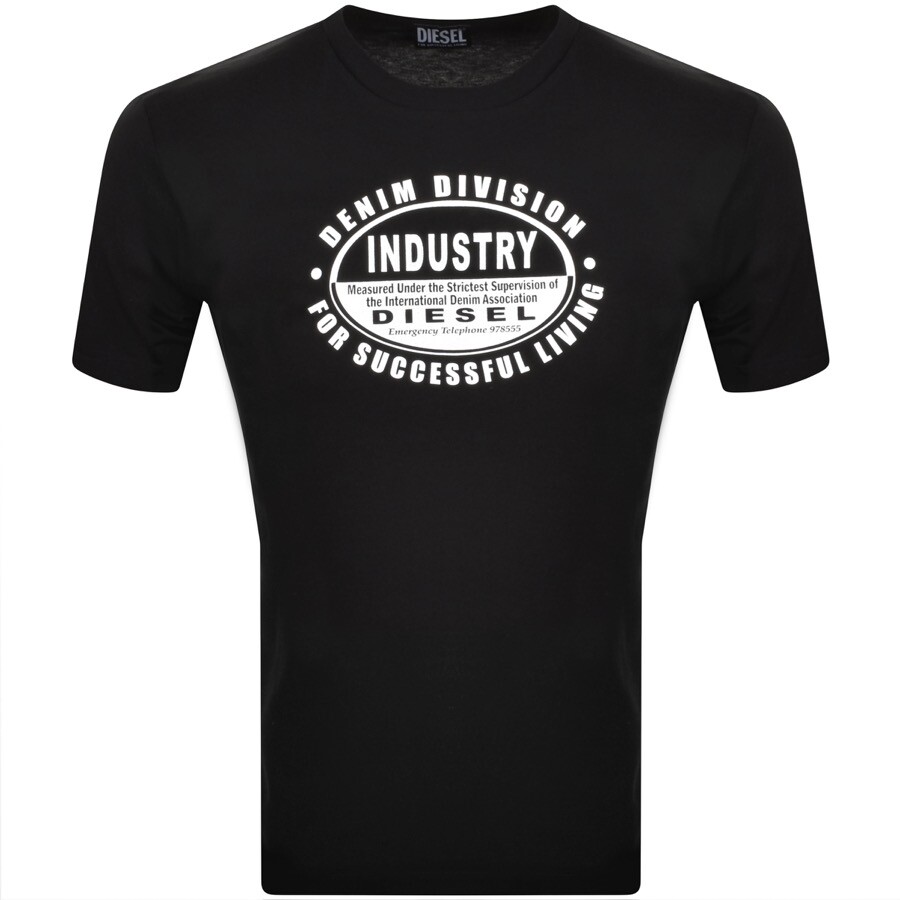 Diesel T Diegor K60 Logo T Shirt Black
