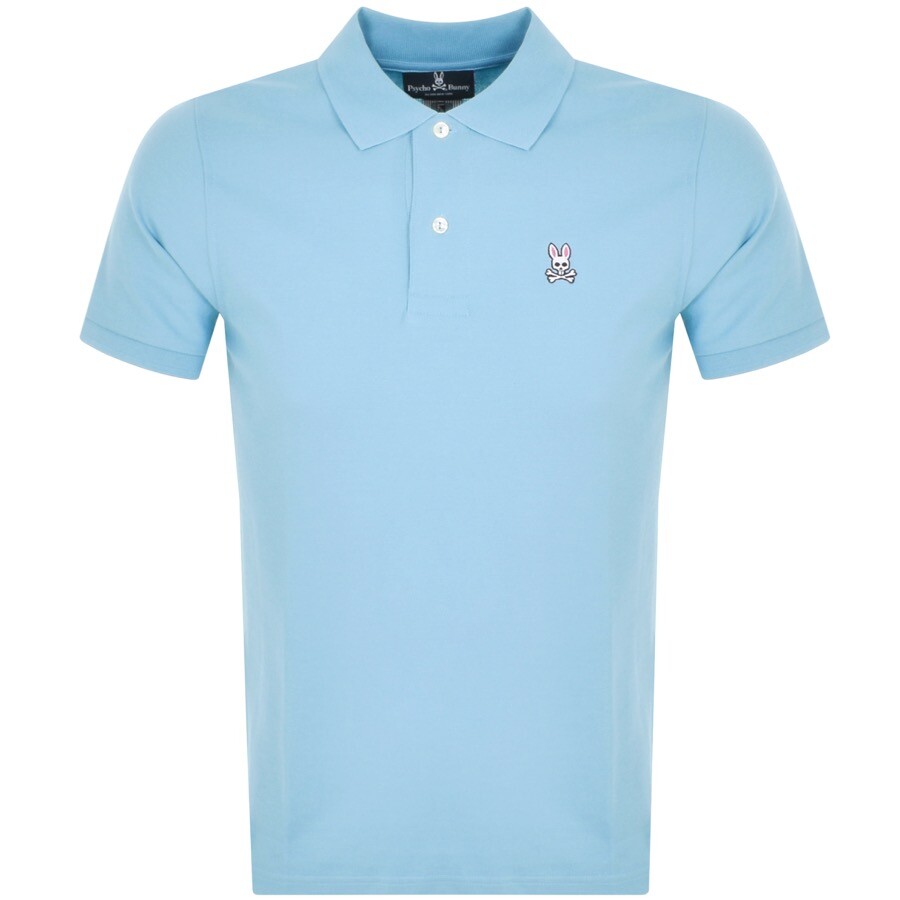 Psycho Bunny Logo Short Sleeve Polo Shirt Blue