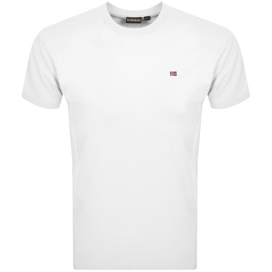 Napapijri Salis Logo T Shirt White